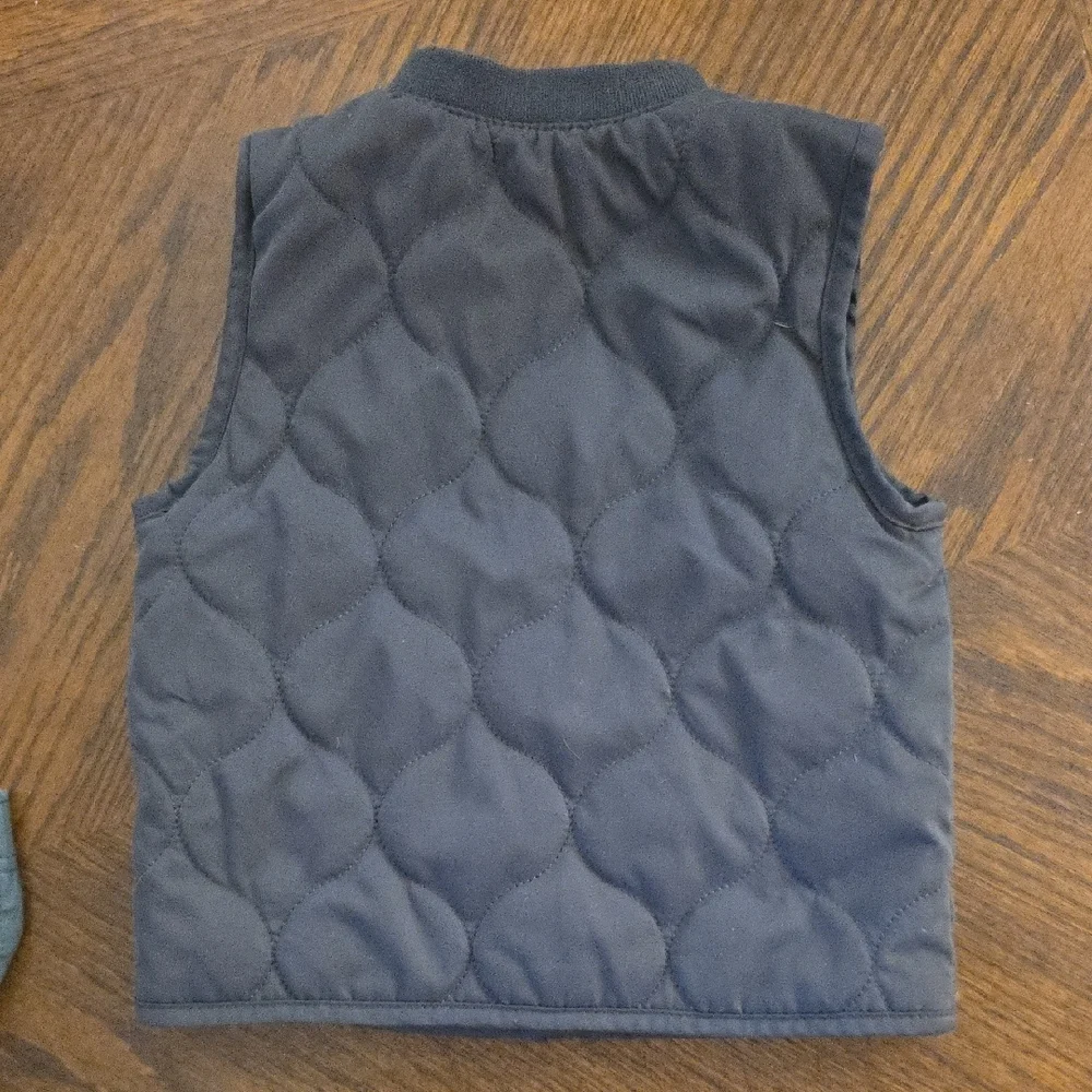 Carter's Blue and Cream Hoodie with Navy Vest